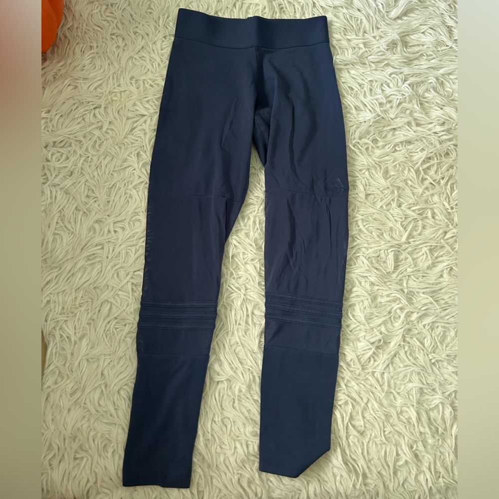adidas size small leggings with mesh